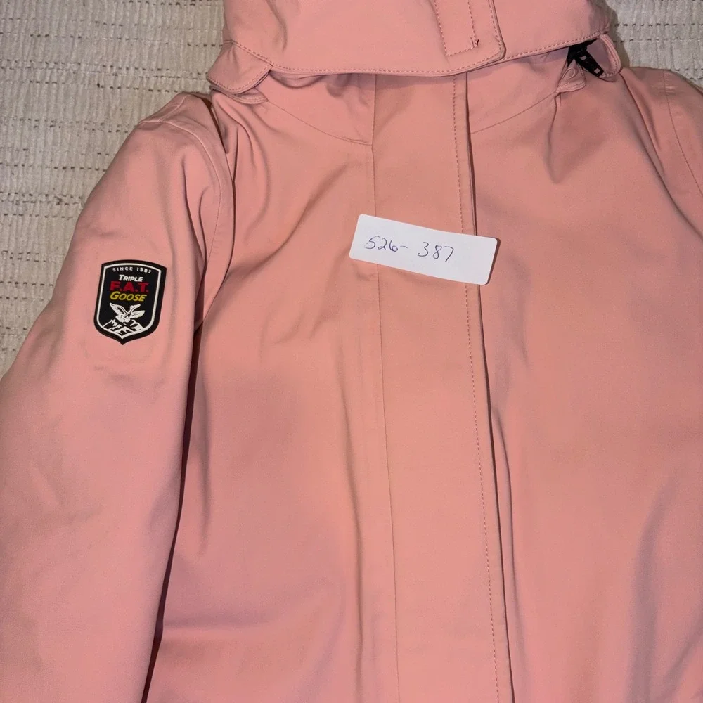 Triple FAT Goose Womens Pink Down Parka Arctic Temperature Coat TDW9234G Size 10